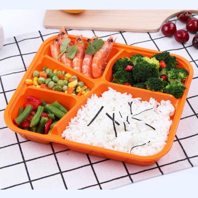 China Portable Disposable Bento Disposable Environmental Plastic Box Take Out Packaging Lunch Box Disposable Lunch Boxes for sale