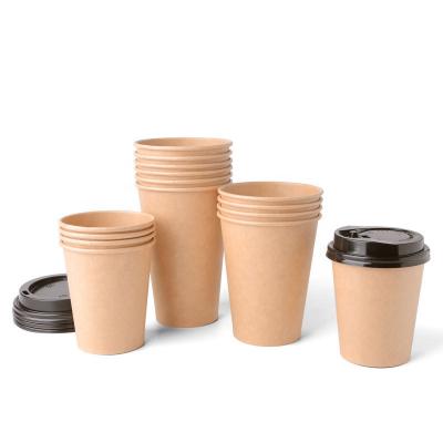 China Biodegradable Disposable Food Takeout Box Coffee Beverage Wrapping Paper Cups for sale