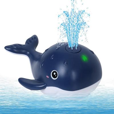 China Bath Toy Spray Water Whale For Baby Bath Toys Swim Pool Bath Partner Toys With Light for sale