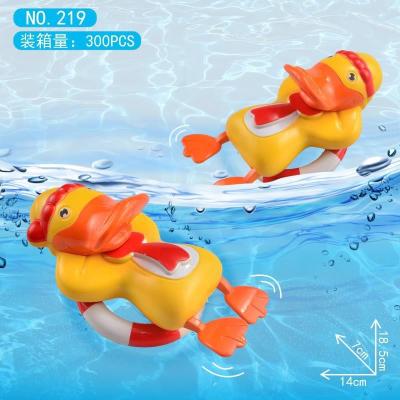 China Material: ABS wind up toy duck for baby bath toys play in water for sale