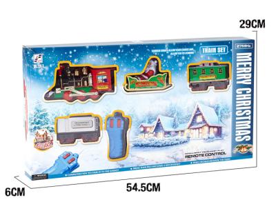 China Educational Toys.DIY Toys.B Radio Control Christmas Rail Train With Light Music Smoke (Add Water Smoke) for sale