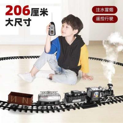 China Educational Classic Toys.DIY Toys.B Rail Train Electric And Steam Toys With Music Light And Blowing Smoke for sale