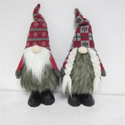 China Fabric 28CM Christmas Elf For New Home Decor Christmas Standing Gandalf for sale