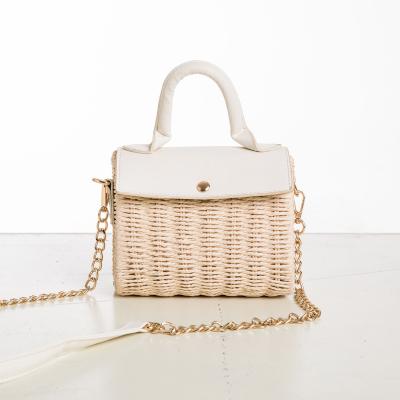 China Small cool new style PORTABLE handbag for vacation and leisure with a high end feel woven bag for women for sale