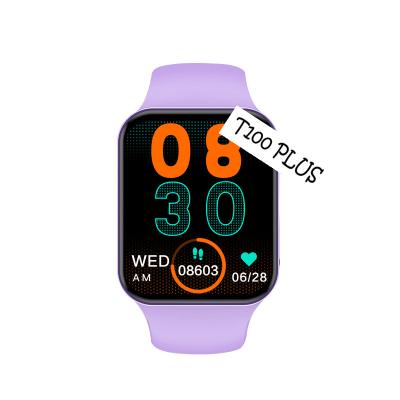 China APP Control 1.75 inch Android 7 ISO Smartwatch Touch Screen Shenzhen Qianrun Smartwatch T100+ Fitness Top Watch Series 7 t500plus for sale