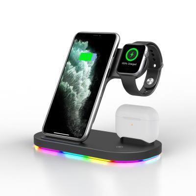 China High Quality Tablet Durable Using Various 3 In 1 Wireless Charger Dock Charging Station for sale