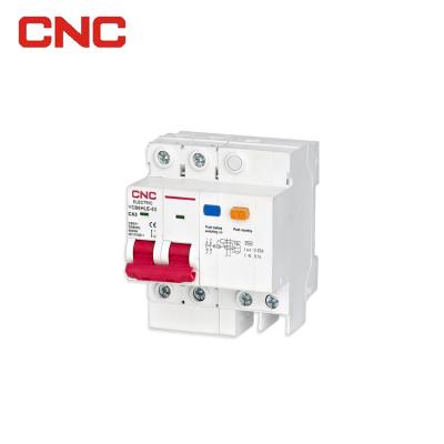 China YCB6HLE-63 4.5KA 63amp RCBO 63a rcbo circuit breaker 1P 2P 3P 4P 4500 for sale