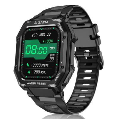 China Hot Selling Lokmat C16 Touch Screen Sports Smart Watch Blood Pressure Temperature Smart GPS Navigation Waterproof for sale