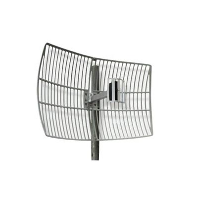 China Diecast UHF Aluminum Right Angle High Gain Grid Connector OEM SMA Wifi 24dBi Satellite Dish for Android for sale