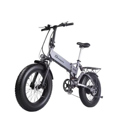 China Fat Folding Aluminum Alloy Tire 20 Inch Electric Bicycle 500W Folding Electric E-Bike EU USA Warehouse Wholesale for sale