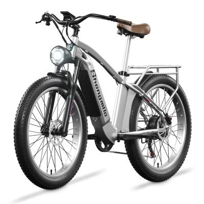 China New 48V500W Aluminum Alloy Hot Selling Shengmilo MX04 Electric Mountain Bike 7 Speed ​​Retro 26 Inch Electric Bike for sale