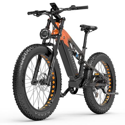 China LANKELEISI RV800 Aluminum Alloy Wide Tire Electric Mountain Bike Conquer Any Terrain - 26 Inch Wheels, 48V 20Ah Battery and 750W Bafang Motor for sale