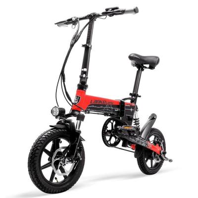 China Aluminum alloy upgrade your LANKELEISI G100 mini e-bike with a lightweight aluminum frame and powerful 400W motor for sale