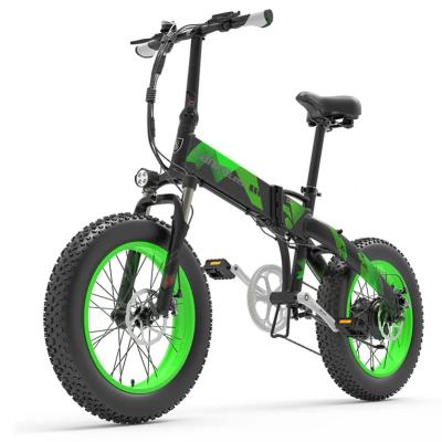 China LANKELEISI X2000PLUS 1000w 48v 12.8ah aluminum alloy lithium battery ebike 20 inch fat tire bicycle snow electric folding bike for sale