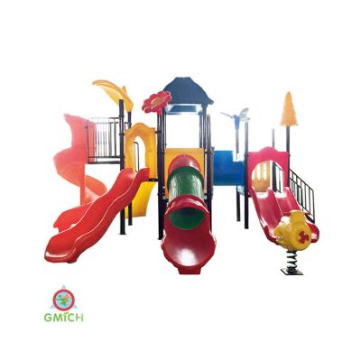 China hot sale kids 3-15years outdoor playground plastic tube slide for kids outdoor playground for sale JMQ-18159B for sale