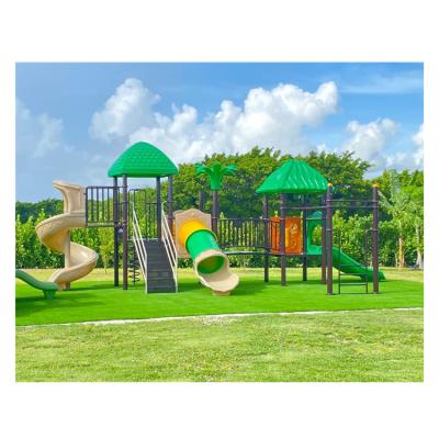 China Children's Palace Kids Large Adventure Plastic Outdoor Playground Slide Amusement Park Playground For Children JMQ-18151A for sale