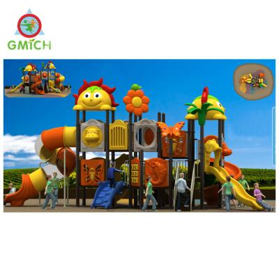 China Galvanized Pipe And Factory Large Plastic Kids Outdoor Playground Plastic Slide For Park for sale