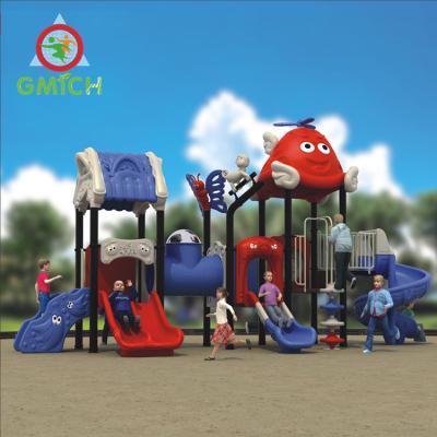 China Plastic Theme Cost Effective Flat Outdoor Playground Children Plastic Galvanized Pipe And Slide For Park for sale