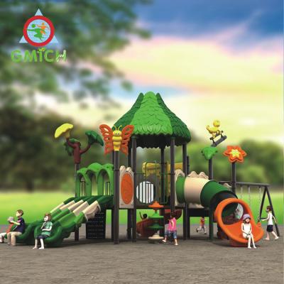 China Hot Selling Plastic Playground Swing Playset Slide Playground Equipment Outdoor Playground Slide On Sale JMQ-C04501 for sale