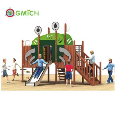 China High Quality Wooden Panel Children's Wooden Playground Children and PE Slide Outdoor Wooden Playground Wood for sale