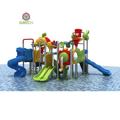 China Plastic Outdoor Playground Slide LLDPE Swimming Pool Water Slide Water Park Toys Children Commercial Games JMQ-1806A for sale