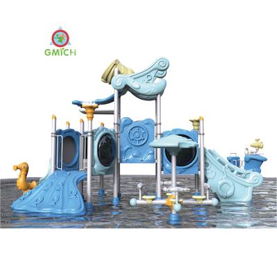 China LLDPE JMQ-1825A Water Park Playground Swimming Pool Water Slide Home Use Plastic Spashing Water Slide for sale