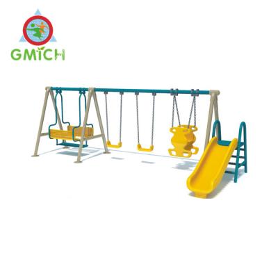 China Customized Galvanized Steel And Plastic Kids Swings And Slides Outdoor Yard Swing Kids Swings for sale