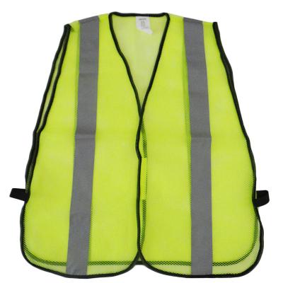 China PVC Breathable Strip Traffic Yellow Sport Vest Normal Type OEM Breathable Mesh Style for sale