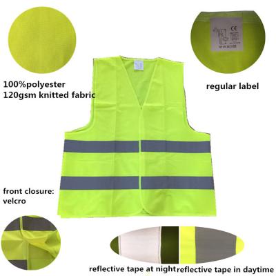 China EN20471 Breathable High Visibility Yellow Promotional Safety Vest Te koop