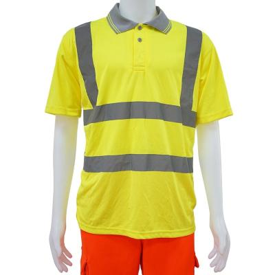 China High Visibility Breathable Polo Safety Reflective T-Shirt for sale