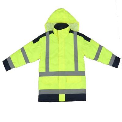 China Water Proof Mens Visibility Jacket Safety Clothing High With Reflective Strips for sale