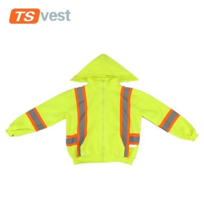 China Water Render Hi Resistant Soft Wearing Safety Reflective Coat Made-in Fleece for sale