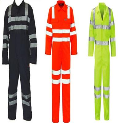 China ASCI 207 Company Safety Colorful Reflective Coverall With PU Coating Te koop