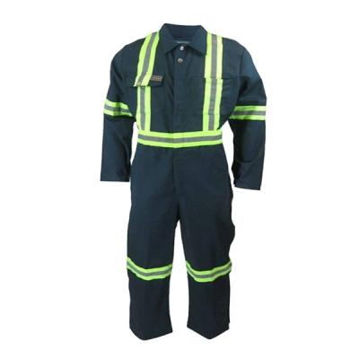 中国 Company High-strength Long Sleeve Workwear Flame Retardant Reflective Safety Coverall 販売のため