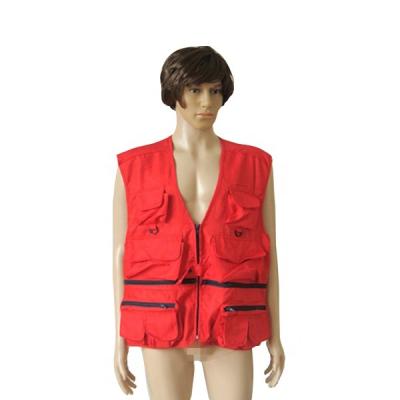 中国 Anti-pilling anti-pilling waterproof unisex multi pockets vest for warehouse workers 販売のため