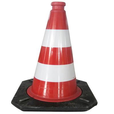 China Being flexible traffic cone black base, plastic traffic cone, traffic safety cone Te koop