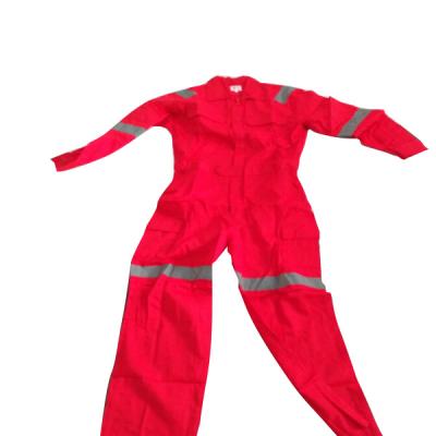 China Breathable Polyester And Cotton Reflective Cheap Flame Retardant Coverall for sale