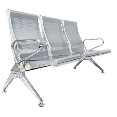 China 2021 Modern 3 Seater Waiting Chair Stainless Steel Airport Waiting Chairs for sale