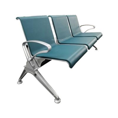 China Industrial Steel 5 Seater Hospital Chair Waiting Lounge With Polyurethane Foams Airport Chair for sale