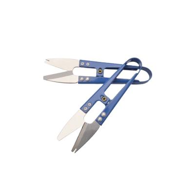 China Sharp and durable JINZEN high quality Flat head scissors with keyhole yarn scissors no sharp point sand scissors for sale