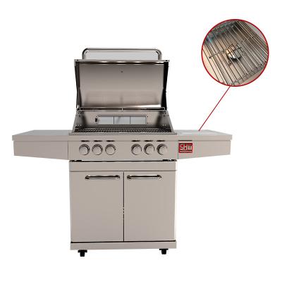 China Hot Selling Luxury Smokeless BBQ Grill Adjustable Height BBQ Grill Indoor Stainless Steel 6 Burners Smokeless Grill for sale