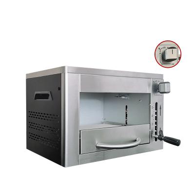 China Hot Sale Gas Pizza Oven Grill Stainless Steel Garden BBQ Steak Machine Gas Steak Grill Adjustable Size for sale