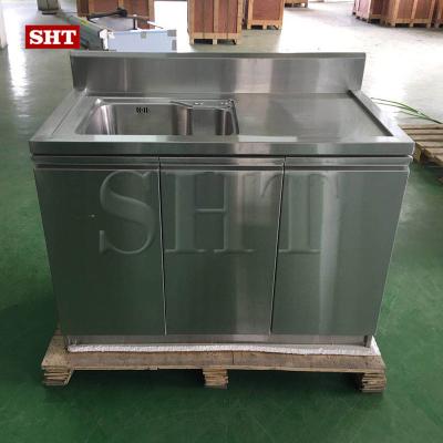 China Modern Custom Cheap Size 304 Buffet Stainless Steel Sink Cabinets For Yard for sale