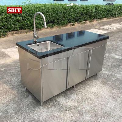 China Modern Outdoor Modern Hotel Stainless Steel Kitchen Sink Cabinet for sale