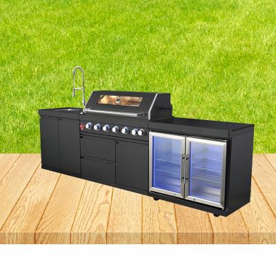 China Custom American Gas Grill Outdoor Patio Kitchen Island Cabinet Easily Assembled for sale