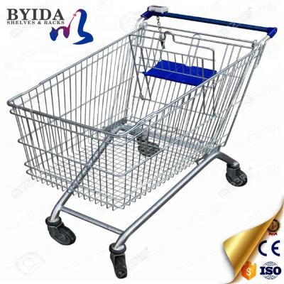 China Goods 4 wheel markete shopping cart for sale