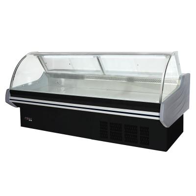 China Good quality supermarket grocery food meat refrigerator fresh food display double-sided shelf for sale for sale