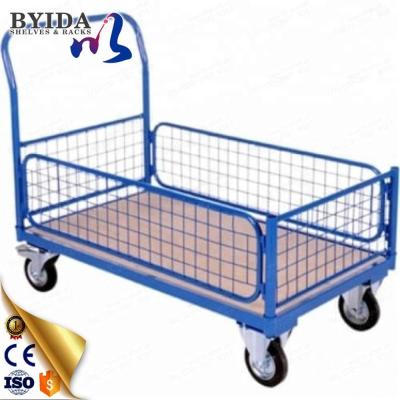 China Durable Warehouse Double Side Foldable Platform Cart for sale