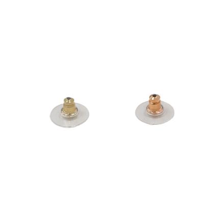 China CLASSIC Brass Bullet Clutch Stud Earrings For Women 2021 With Multicolor Plating for sale