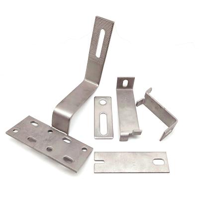 China Custom Solar Power System Stainless Steel Metal Stamping Solar Part Bracket / Adjustable Solar Powered System Tile Roof Hook for sale